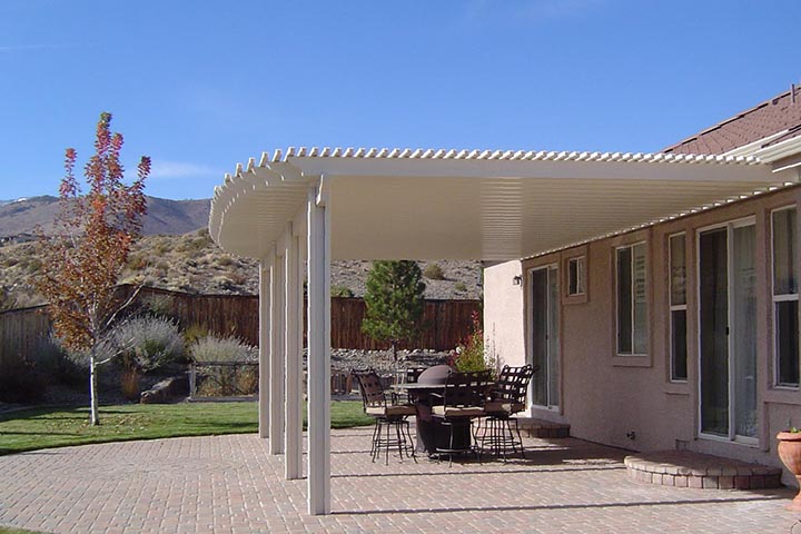 A white pergola always make a statement making a space more practical and definetely more beautiful!